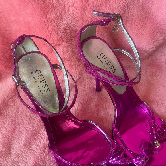 NWOT Guess by Marciano Pink Bow Stiletto Heels - Picture 9 of 9